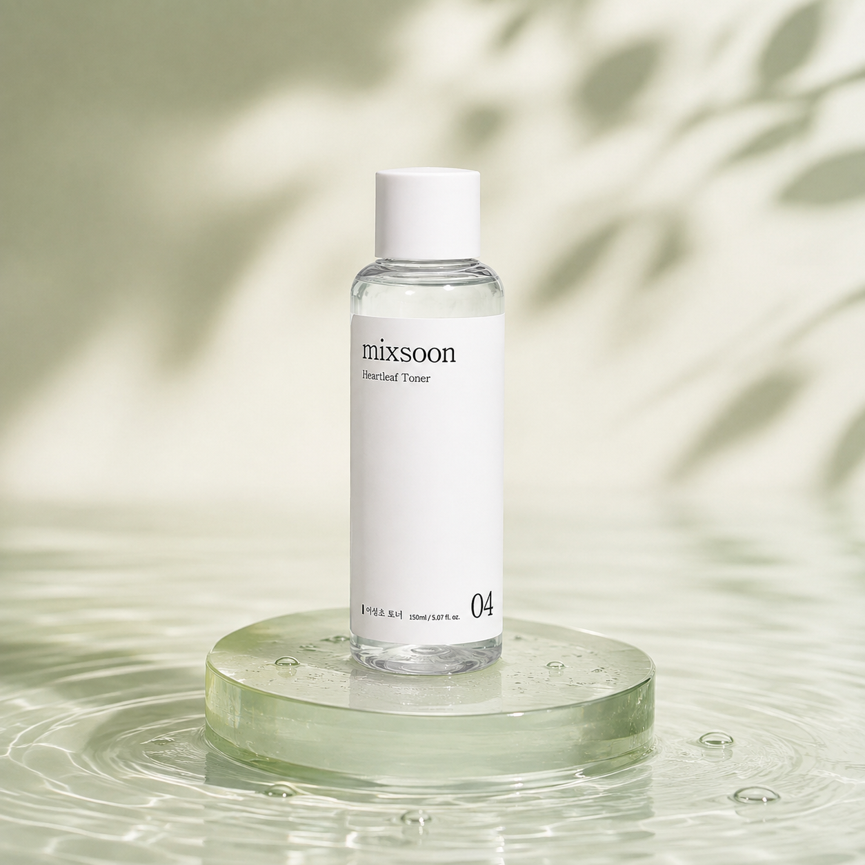 chat24 Mixsoon Heartleaf Toner 150ml σε ενυδατικό υδάτινο σκηνικό
