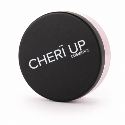 CHERĪ UP compact πούδρα σε μαύρη στρογγυλή συσκευασία